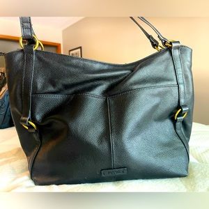 Fossil Black Leather Handbag